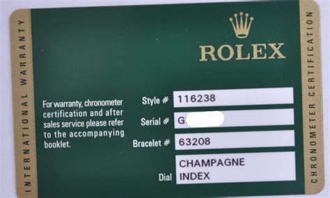 how to get a rolex warranty card